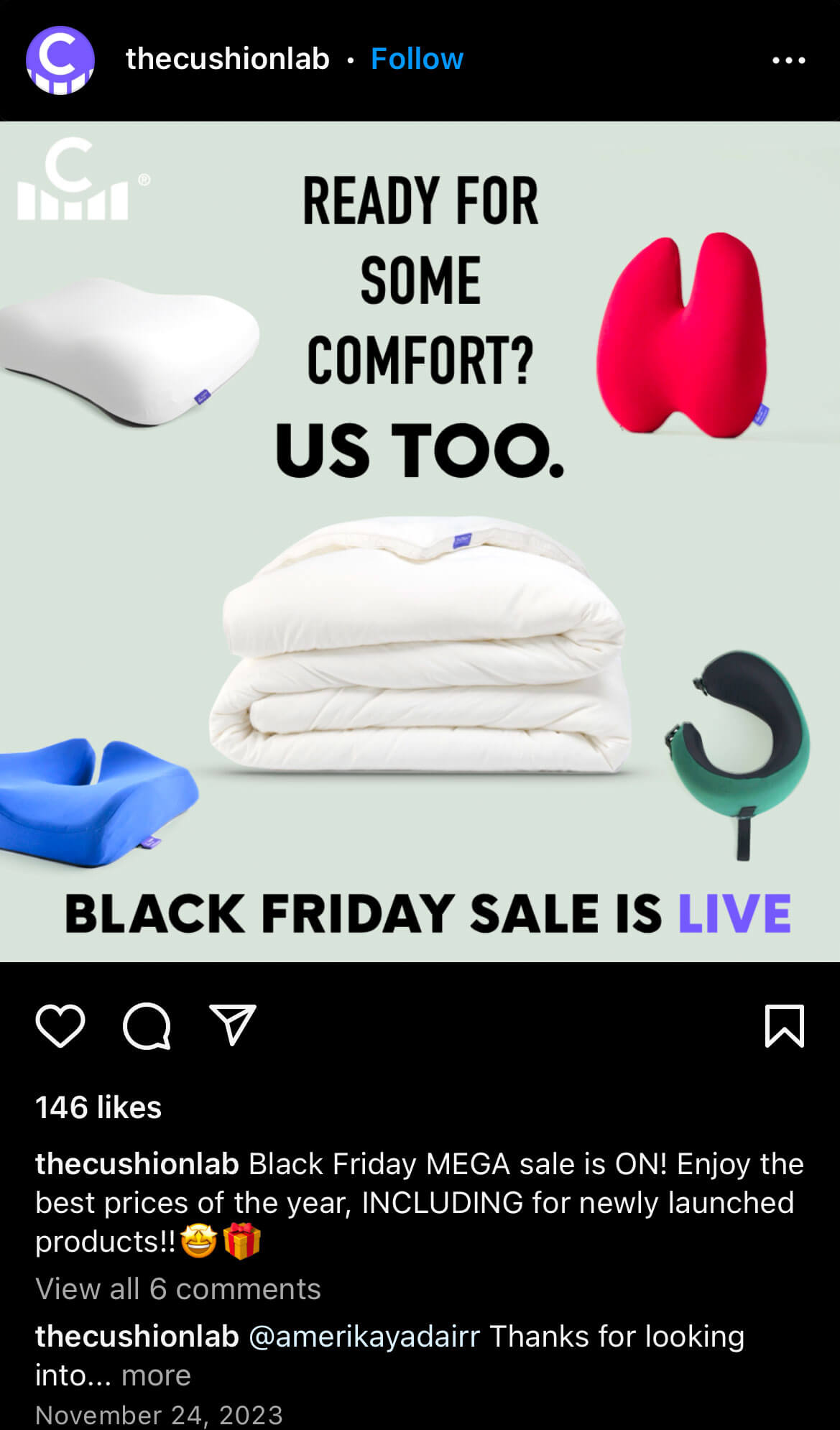 Seasonal Promotion Cushionlab